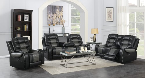 Luxury two tone 3pc black - luxury two-tone,