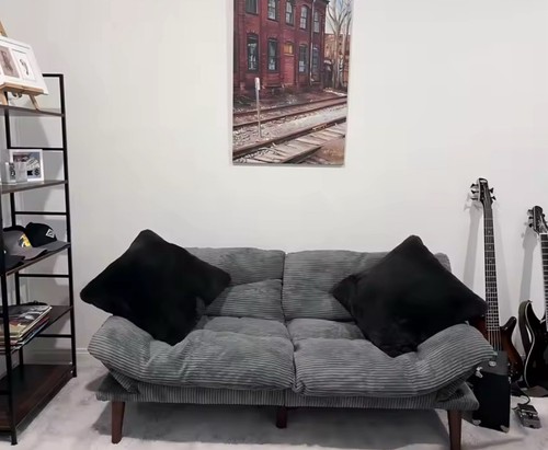 Modern gray fabric - gray, with