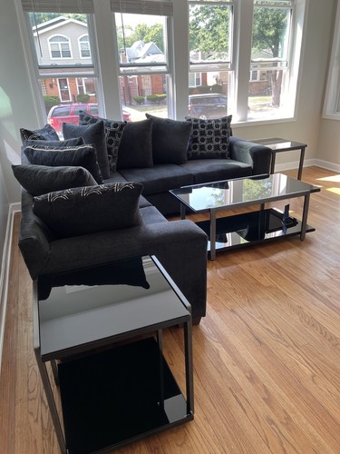 Modern charcoal sectional sofa - charcoal,